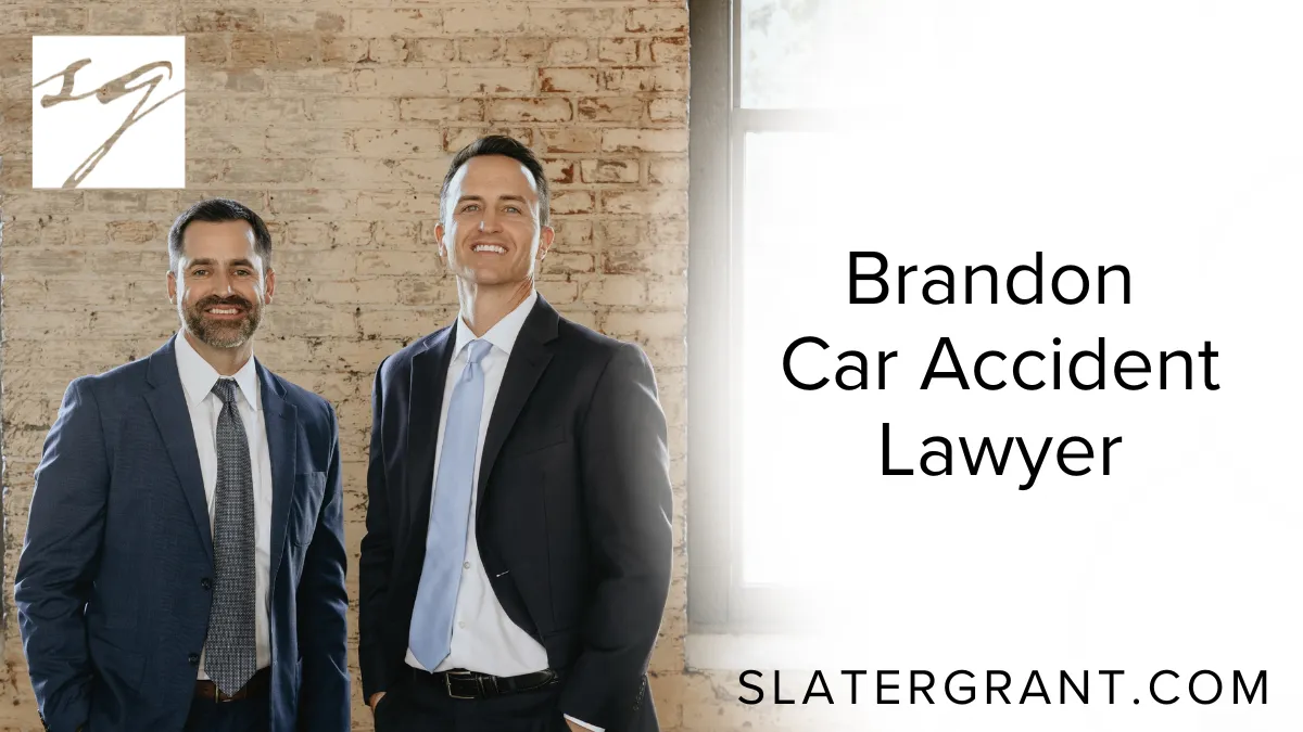 Every day, auto accidents turn lives upside down across Florida—and Brandon is no exception. If you’ve been injured due to another driver’s negligence, you need a Brandon car accident lawyer who will fight aggressively for your right to compensation. At Slater | Grant, we understand the physical, emotional, and financial toll a car crash can bring. Our legal team is committed to guiding you through every step of the legal process, ensuring that your rights are protected and your voice is heard.