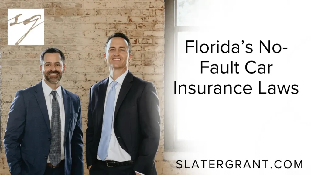 Florida no-fault insurance is essential for every driver in the Sunshine State. At Slater | Grant, we are committed to guiding accident victims through the complexities of Florida’s unique auto insurance system. This comprehensive guide explains the key elements of Florida’s no-fault laws, how they affect your rights, and what steps to take after an accident to safeguard your interests.