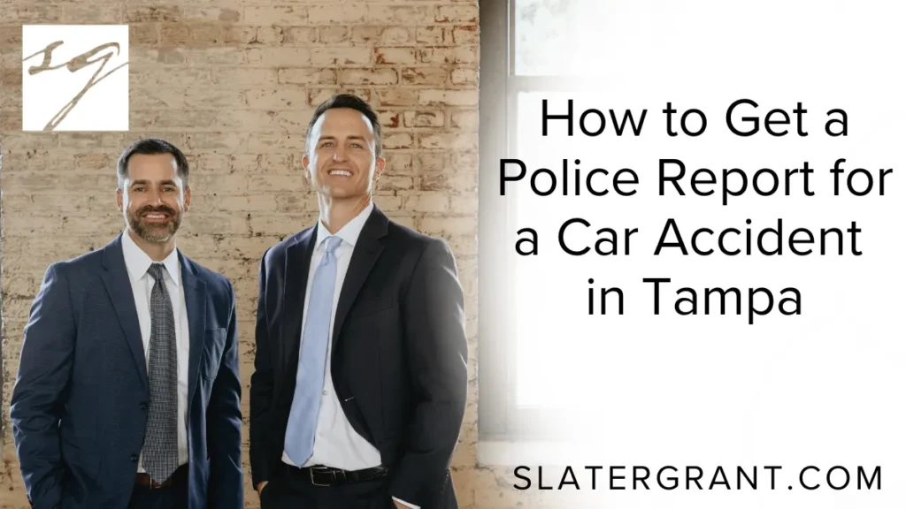 If you’ve been involved in a car crash, obtaining a Tampa car accident police report is one of the most critical steps you can take to protect your legal rights. At Slater | Grant, we help injured victims across Tampa secure the evidence they need after serious accidents—including official police reports. This comprehensive guide outlines everything you need to know about how to get your report, how it can help your case, and why acting quickly matters.