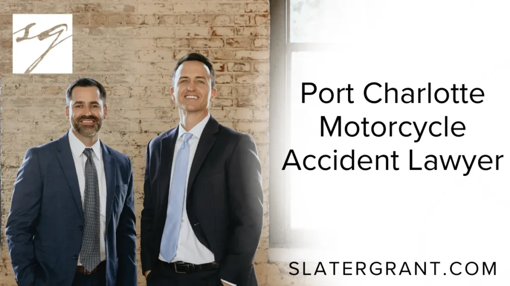 Motorcycle accidents can result in severe injuries, extensive property damage, and overwhelming financial burdens. When you or a loved one suffer from such a devastating event, it is crucial to have a Port Charlotte motorcycle accident lawyer by your side to protect your rights and secure the compensation you deserve. At Slater | Grant, we bring decades of combined experience, unwavering dedication, and proven results in motorcycle accident cases across Port Charlotte and the surrounding areas.