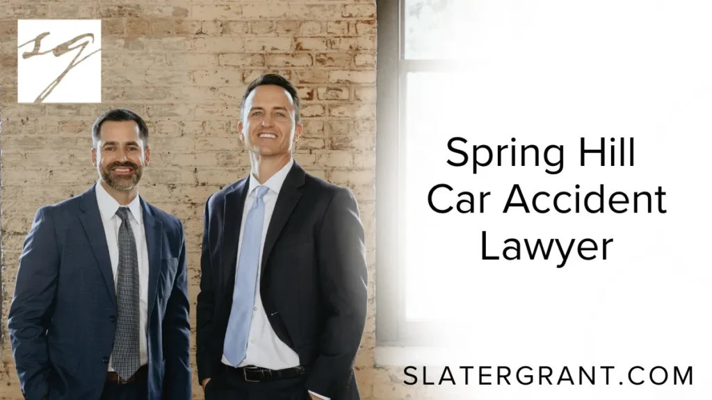 If you've been injured in a car accident in Spring Hill, Florida, you need a dedicated Spring Hill car accident lawyer to fight for the compensation you deserve. At Slater | Grant, we specialize in holding negligent drivers accountable, securing maximum settlements, and helping injured victims rebuild their lives. With decades of combined experience and a strong track record of success, our team stands ready to advocate for your rights from the moment of impact.