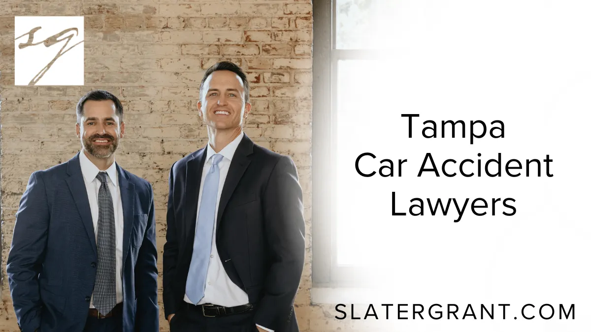 When you've been injured in a car accident, time is critical, evidence is fleeting, and insurance companies act fast to minimize their payouts. At Slater | Grant, an experienced Tampa car accident lawyer is committed to fighting for the full compensation you deserve. We understand the emotional, physical, and financial toll a car crash can take—and we're here to carry the legal burden while you focus on recovery.