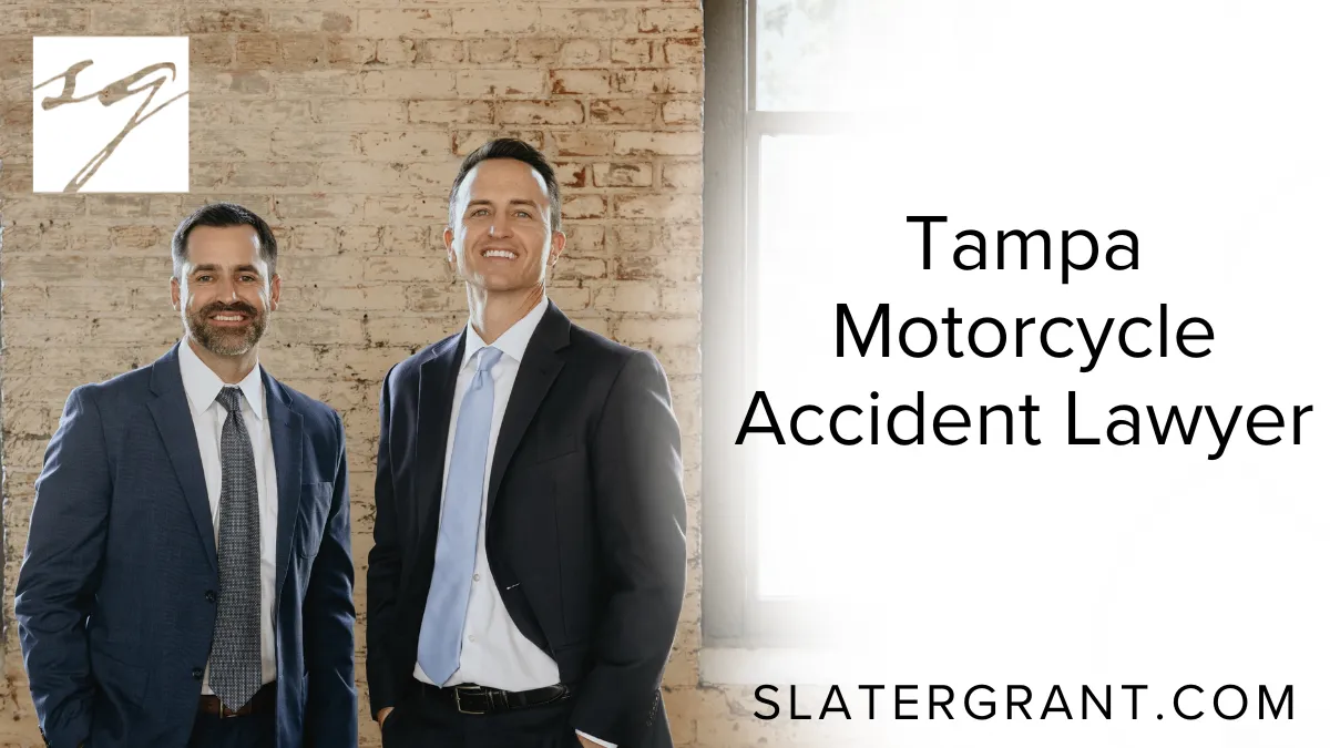 At Slater | Grant, we understand that a motorcycle accident can change your life in an instant. From debilitating injuries to overwhelming financial burdens, the aftermath is often devastating. If you or a loved one has been injured in a motorcycle crash, you need a seasoned Tampa motorcycle accident lawyer who will fight tirelessly for your rights. Our law firm is committed to helping injured riders recover maximum compensation while holding negligent drivers accountable.