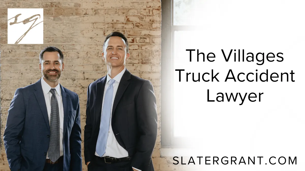 In the aftermath of a devastating truck accident in The Villages, you need more than just general legal advice — you need experienced, aggressive representation from a law firm that knows the complexities of trucking litigation. At Slater | Grant, we are dedicated to fighting for victims of commercial truck accidents, helping them recover maximum compensation for their medical expenses, lost wages, pain and suffering, and more. A seasoned The Villages truck accident lawyer knows how to hold negligent trucking companies, drivers, and insurers accountable.