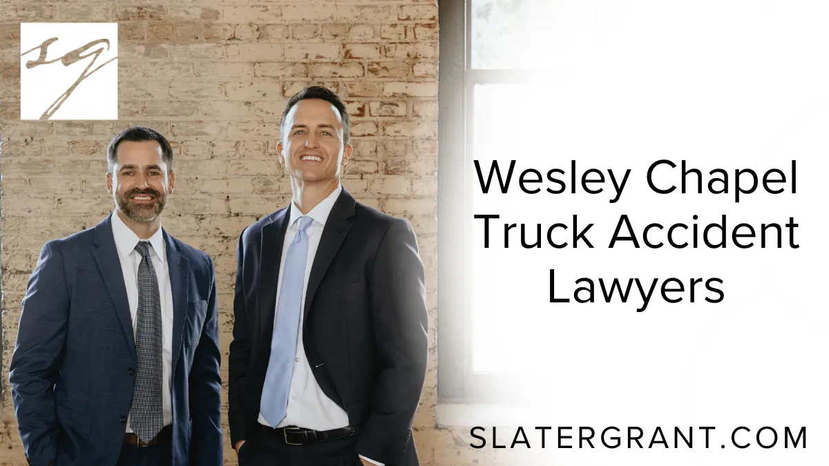 When tragedy strikes on the road, you need a trusted Wesley Chapel truck accident lawyer who will fight for your rights with determination and precision. At Slater | Grant, we are seasoned in holding negligent truck drivers and trucking companies accountable. If you or a loved one has been injured in a truck accident, you may be entitled to significant compensation. Let us guide you through every step of your legal journey and help you reclaim control of your life.