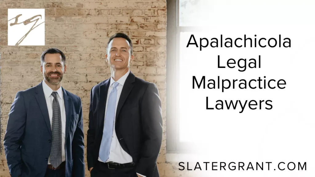 When you place your trust in an attorney, you expect competence, diligence, and unwavering commitment to your case. Unfortunately, not every lawyer upholds these standards. If your attorney’s negligence or misconduct has caused you financial harm or jeopardized your legal rights, our Apalachicola legal malpractice lawyers at Slater | Grant are here to stand up for you.