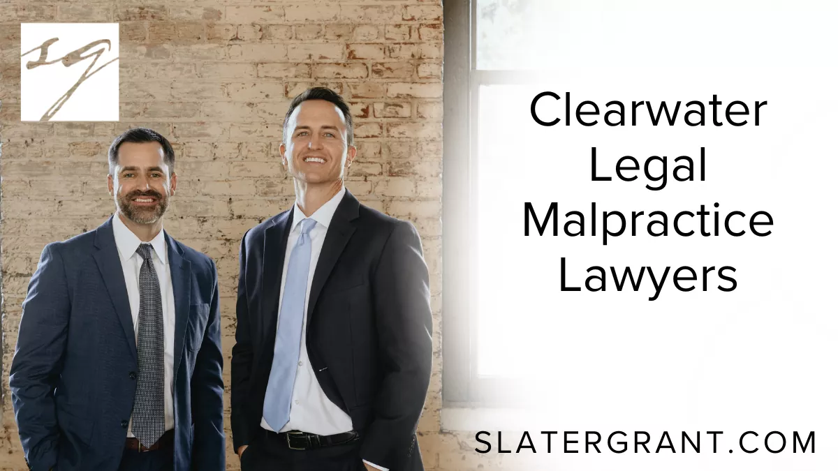 At Slater | Grant, we understand how devastating it can be to place your trust in an attorney, only to have that trust shattered by negligence or misconduct. As premier Clearwater legal malpractice lawyers, we are dedicated to helping clients hold negligent attorneys accountable and secure the justice they deserve.