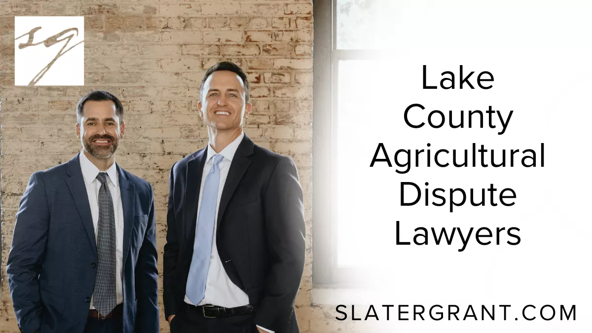 Agriculture is the backbone of Lake County’s economy, and when disputes arise over land use, contracts, environmental compliance, or water rights, Lake County agricultural dispute lawyers at Slater | Grant provide the legal power and precision that farmers, ranchers, and agribusiness professionals deserve. These conflicts aren’t just legal hurdles—they threaten livelihoods, future harvests, and generational land ownership. Our law firm offers deep legal insight, rooted in Florida agriculture law, to resolve complex disputes swiftly and strategically.