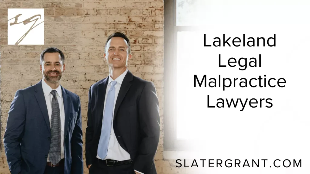 When clients place their trust in an attorney, they expect diligent, ethical representation. Unfortunately, some attorneys breach that trust, causing significant financial and emotional harm. At Slater | Grant, our Lakeland legal malpractice lawyers are committed to standing up for clients who have suffered due to an attorney’s negligence or misconduct.