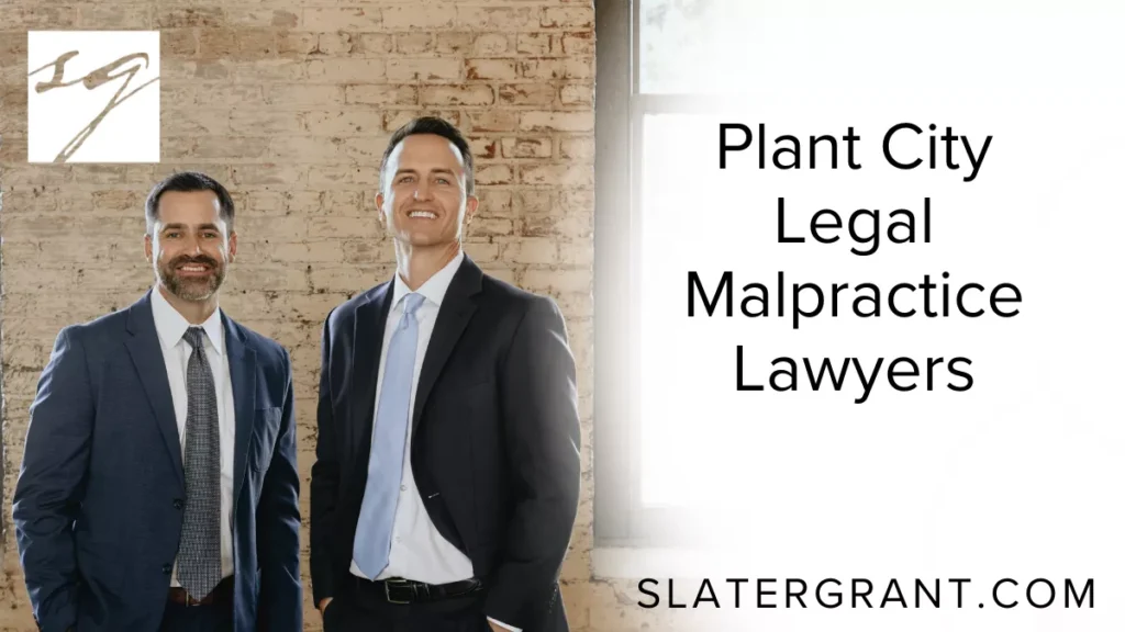 When you place your trust in an attorney, you expect the highest standard of care, professionalism, and diligence. Unfortunately, legal professionals sometimes fall short, causing their clients devastating financial and emotional harm. At Slater | Grant, our Plant City legal malpractice lawyers are committed to holding negligent attorneys accountable and securing justice for clients who have suffered due to professional misconduct.