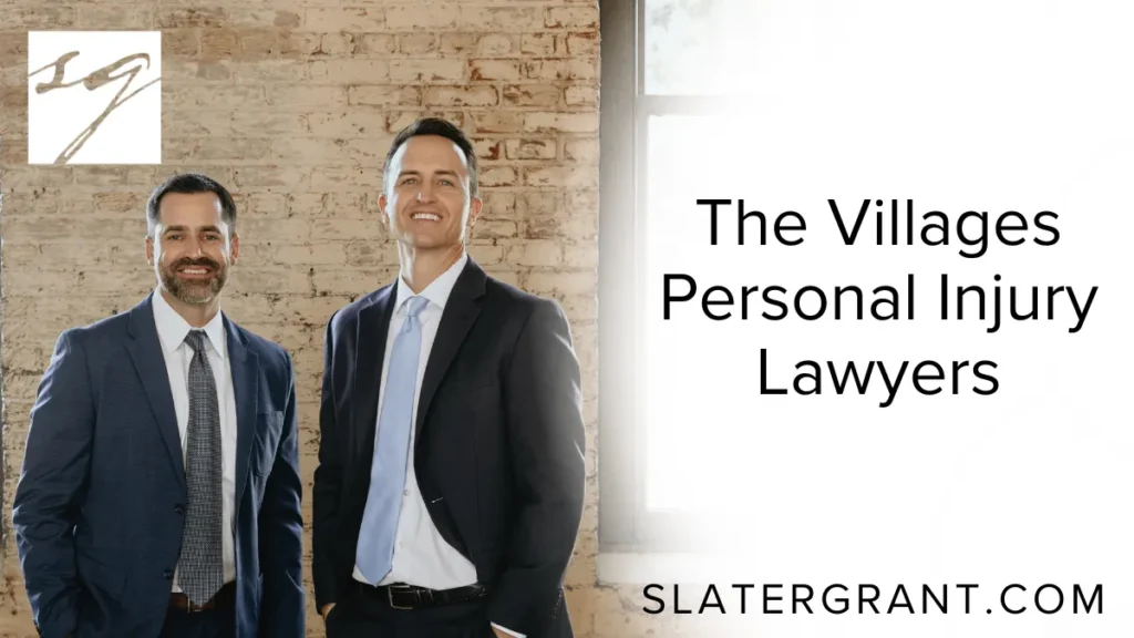 If you or a loved one has been seriously injured in an accident in The Villages, Florida, you need aggressive, experienced legal representation. At Slater | Grant, our team of The Villages personal injury lawyers is dedicated to fighting for the compensation you deserve. We proudly serve clients throughout Sumter County and the surrounding areas, holding negligent parties and insurance companies accountable.