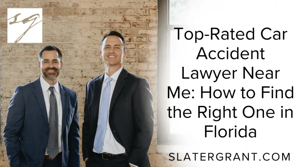 When you're searching for a top-rated car accident lawyer near me, you are likely facing a stressful and overwhelming situation. Whether you or a loved one has been injured in a car accident, securing legal representation that is both experienced and committed to your case is vital. At Slater | Grant, we specialize in providing compassionate, aggressive, and knowledgeable legal advocacy for car accident victims throughout Florida. Our mission is to help you navigate the complex legal system and obtain the maximum compensation you deserve.
