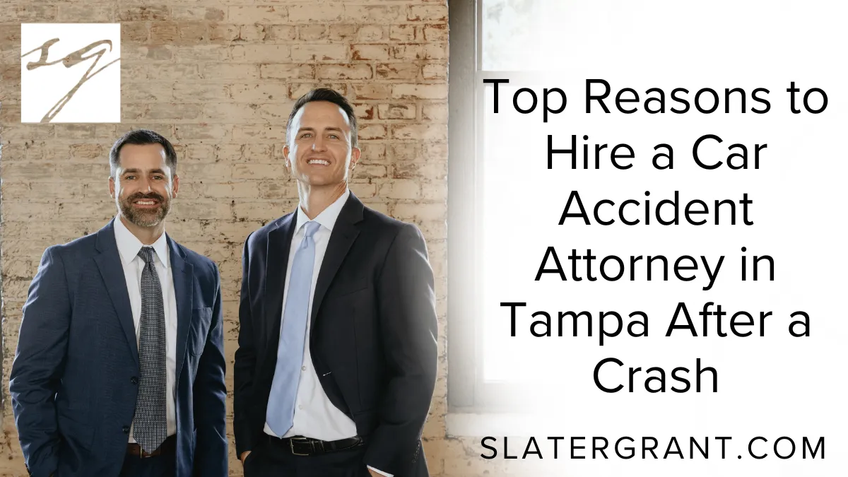 When you experience a car accident in Tampa, the aftermath can be overwhelming and confusing. Dealing with medical bills, insurance companies, and legal procedures on your own can lead to costly mistakes and missed opportunities for compensation. Hiring a car accident attorney in Tampa from Slater | Grant is the smartest step to protect your rights and maximize your recovery.