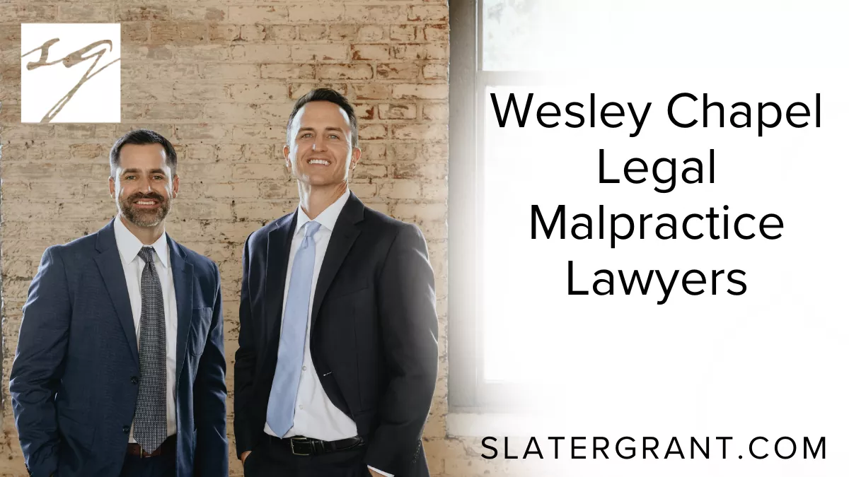 At Slater | Grant, our seasoned team of Wesley Chapel legal malpractice lawyers is dedicated to protecting clients who have suffered harm due to the negligence or misconduct of other attorneys. We know how devastating it is to place your trust in a legal professional, only to have that trust betrayed. Our firm stands ready to pursue justice and secure the compensation you deserve.