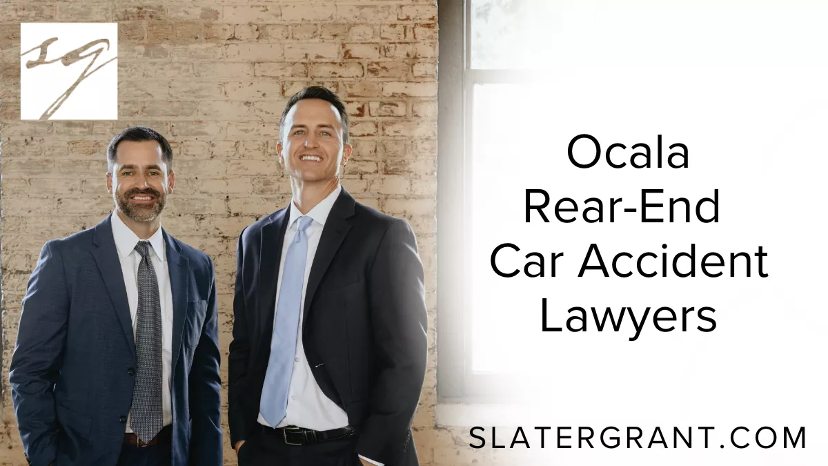 When a rear-end collision happens, it can turn your life upside down in seconds. These crashes are among the most common types of car accidents in Florida, but that does not make them any less devastating. Victims often face serious injuries, mounting medical bills, and uncertainty about the future. At Slater | Grant, our Ocala rear-end car accident lawyers are dedicated to helping victims recover the full compensation they deserve.