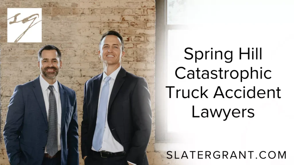 When a catastrophic truck accident occurs, the consequences can be life-altering. Victims may face severe injuries, long-term medical treatment, lost wages, and emotional distress. For those navigating this challenging situation, Spring Hill catastrophic truck accident lawyers from Slater | Grant are here to provide experienced legal guidance and fight for the compensation you deserve.