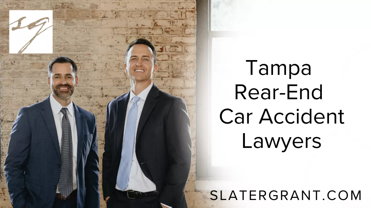 Rear-end collisions are among the most common types of traffic accidents in Tampa, often leaving victims with painful injuries, costly medical bills, and long-term disruptions to their daily lives. At Slater | Grant, our team of experienced Tampa rear-end car accident lawyers is dedicated to fighting for the rights of injury victims, ensuring they receive the full compensation they deserve.