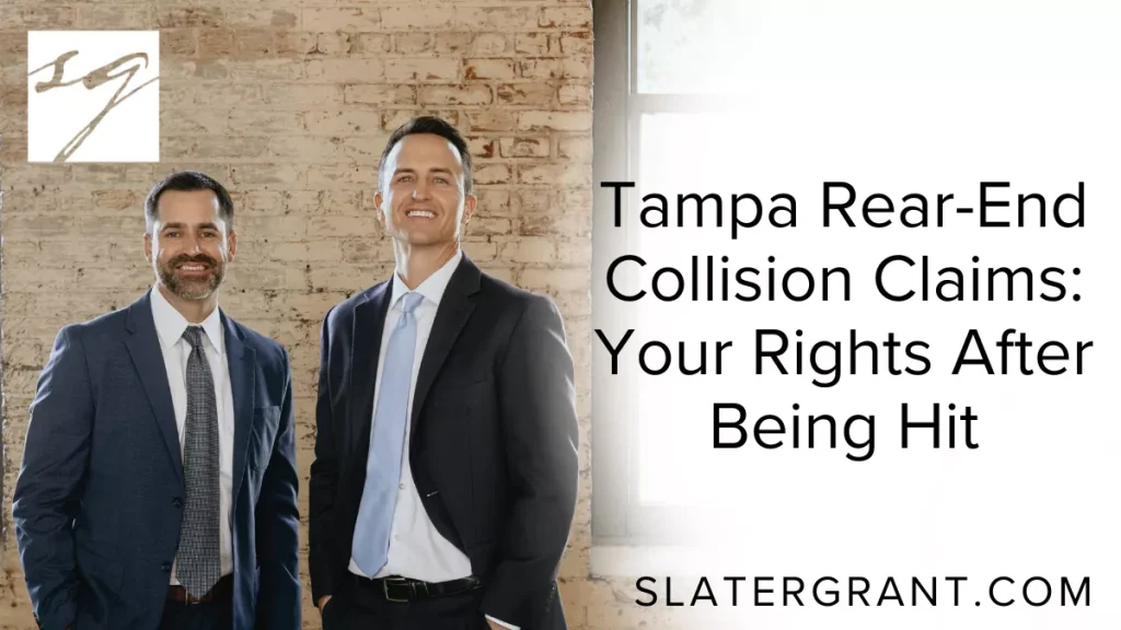Rear-end collisions are among the most common types of car accidents in Tampa, often occurring on busy roadways such as I-275, the Selmon Expressway, Dale Mabry Highway, and various high-traffic intersections throughout Hillsborough County. While many people assume rear-end crashes are “minor,” the truth is that they frequently cause serious injuries—some of which may not fully develop until days or weeks later.
