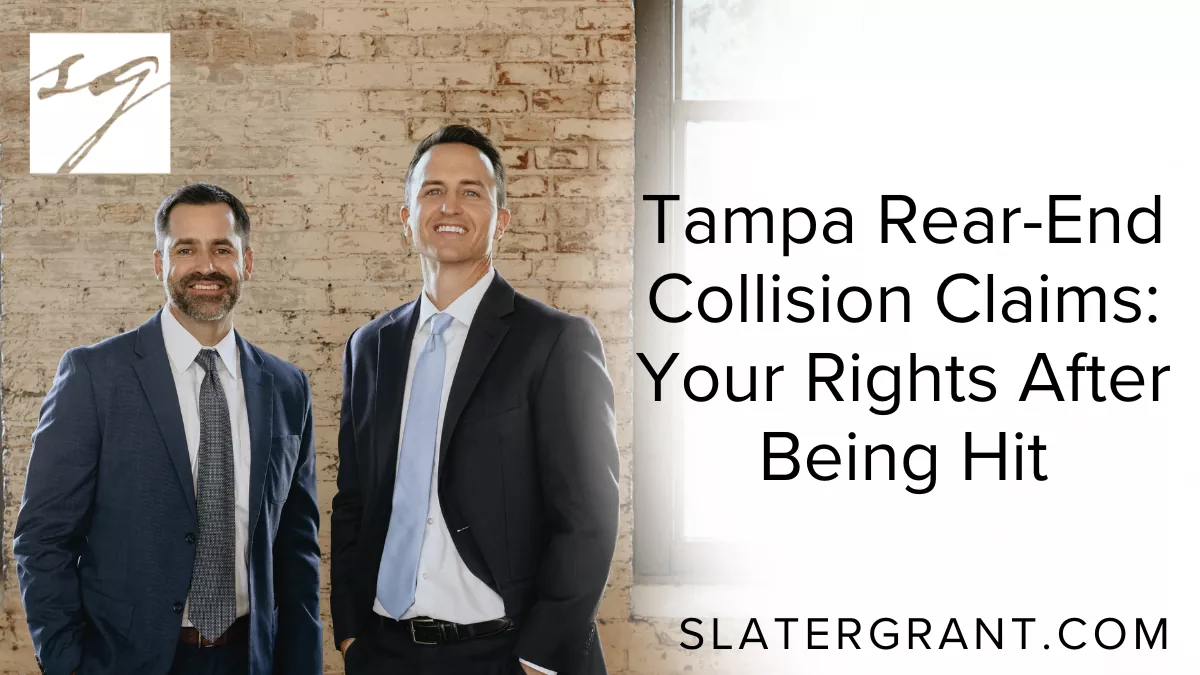 Rear-end collisions are among the most common types of car accidents in Tampa, often occurring on busy roadways such as I-275, the Selmon Expressway, Dale Mabry Highway, and various high-traffic intersections throughout Hillsborough County. While many people assume rear-end crashes are “minor,” the truth is that they frequently cause serious injuries—some of which may not fully develop until days or weeks later.