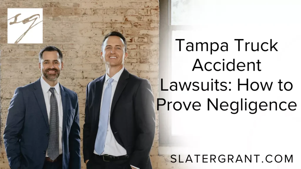A truck accident can change your life in an instant. Commercial trucks weigh 20–30 times more than the average passenger vehicle, meaning any collision—no matter the speed—can cause catastrophic injuries, permanent disabilities, or even death. If you or a loved one has been injured in a truck accident in Tampa, understanding how to prove negligence is one of the most important steps toward recovering full and fair compensation.